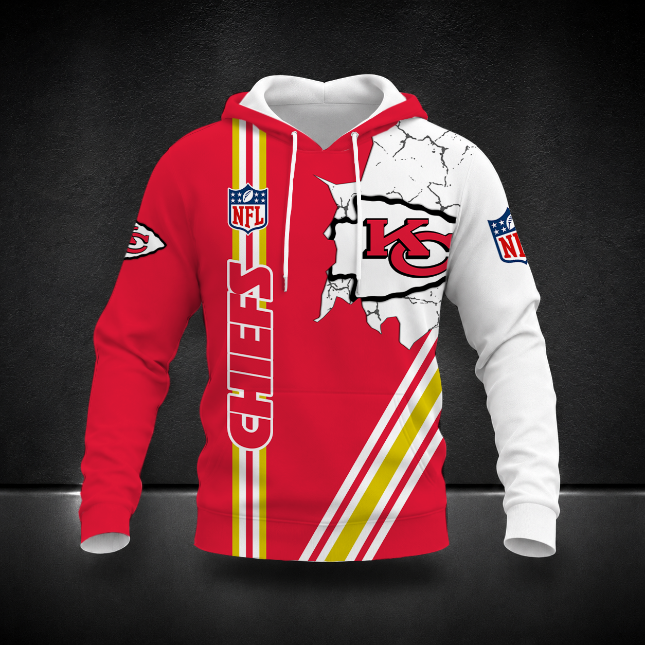 HOT DEAL- NEW CUSTOMIZED NFL01 KCC KANSAS CITY CHIEFS T-SHIRT, POLO SHIRT, ZIP POLO SHIRT, SWEATSHIRT, HOODIE & ZIP HOODIE