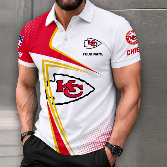 VIRAL EDITION - NEW CUSTOMIZED NFL01 KCC KANSAS CITY CHIEFS T-SHIRT, POLO SHIRT, ZIP POLO SHIRT, SWEATSHIRT, HOODIE & ZIP HOODIE