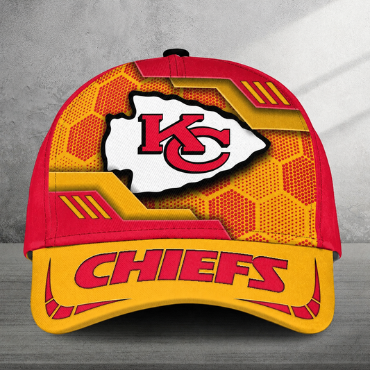 LIMITED EDITION - NEW CUSTOMIZED NFL01 KCC KANSAS CITY CHIEFS CLASSIC CAP