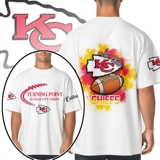 VIRAL EDITION - NEW CUSTOMIZED NFL01 KCC KANSAS CITY CHIEFS POLO SHIRT, ZIP POLO SHIRT & T-SHIRTS