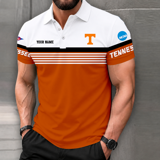 FLASH SALE - NEW CUSTOMIZED NCAA FBS01 TNV TENNESSEE VOLUNTEERS POLO SHIRT