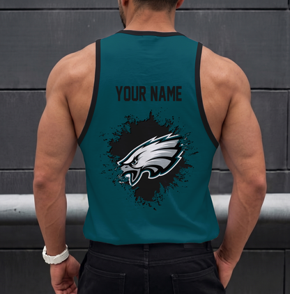 FINAL SALE - NEW CUSTOMIZED NFL02 PPE PHILADELPHIA EAGLES UNISEX TANK TOP