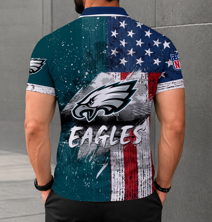 LIMITED EDITION - NEW CUSTOMIZED NFL02 PPE PHILADELPHIA EAGLES POLO SHIRT