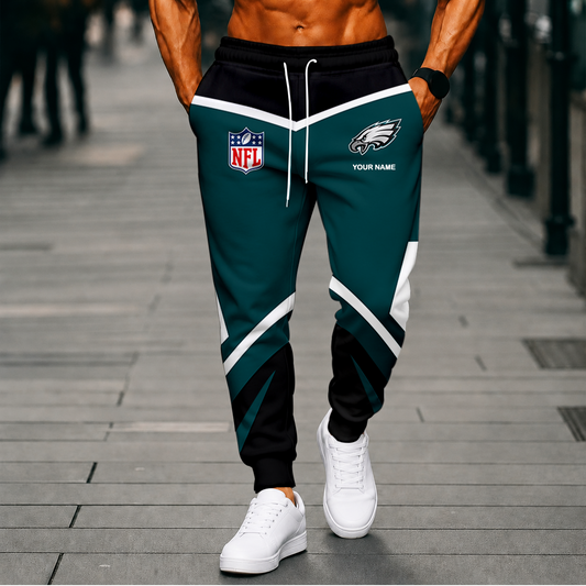 LIMITED EDITION - NEW CUSTOMIZED NFL02 PPE PHILADELPHIA EAGLES SWEATPANTS