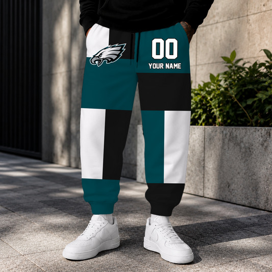 ELITE EDITION - NEW CUSTOMIZED NFL02 PPE PHILADELPHIA EAGLES SWEATPANTS