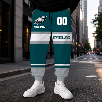 MEGA SALE - NEW CUSTOMIZED NFL02 PPE PHILADELPHIA EAGLES SWEATPANTS
