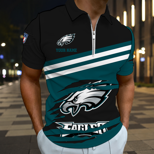 VIRAL EDITION - NEW CUSTOMIZED NFL02 PPE PHILADELPHIA EAGLES T-SHIRT, POLO SHIRT, ZIP POLO SHIRT, SWEATSHIRT, HOODIE & ZIP HOODIE