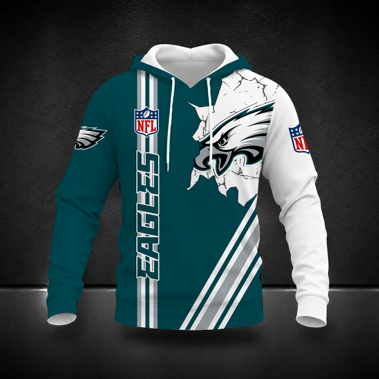 HOT DEAL- NEW CUSTOMIZED NFL02 PPE PHILADELPHIA EAGLES T-SHIRT, POLO SHIRT, ZIP POLO SHIRT, SWEATSHIRT, HOODIE & ZIP HOODIE