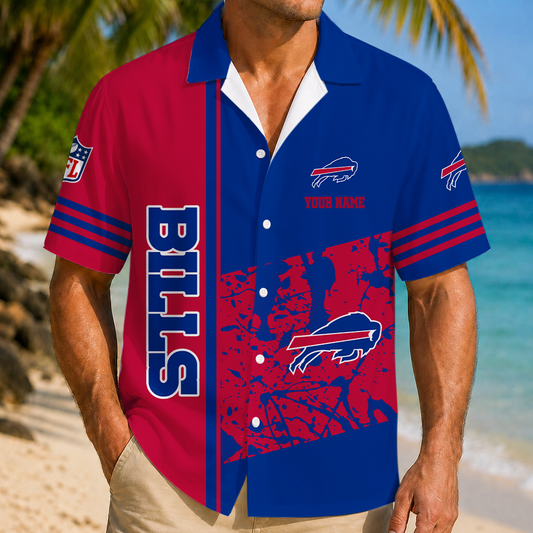 LIMITED EDITION - NEW CUSTOMIZED NFL03 BFB BUFFALO BILLS UNISEX HAWAIIAN SHIRT