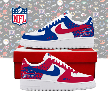 FLASH SALE - NEW CUSTOMIZED NFL03 BFB BUFFALO BILLS AF1 SHOES