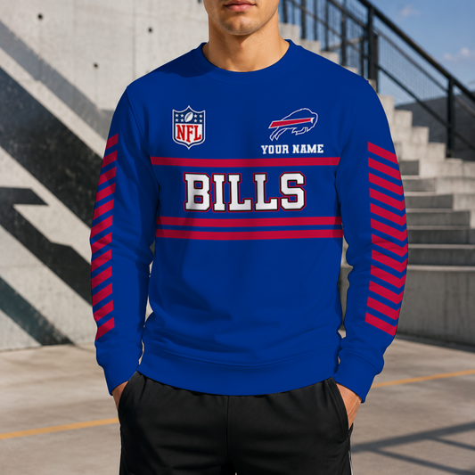 VIRAL EDITION - NEW CUSTOMIZED NFL03 BFB BUFFALO BILLS UNISEX SWEATSHIRT