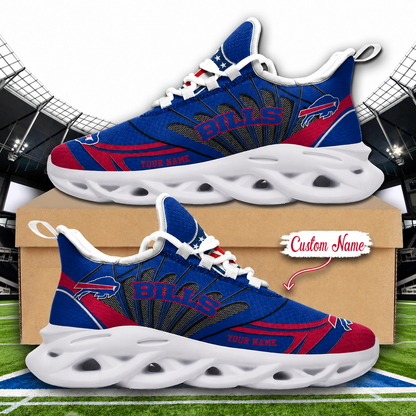 LIMITED EDITION - NEW CUSTOMIZED NFL03 BFB BUFFALO BILLS UNISEX MAX SOUL SHOES