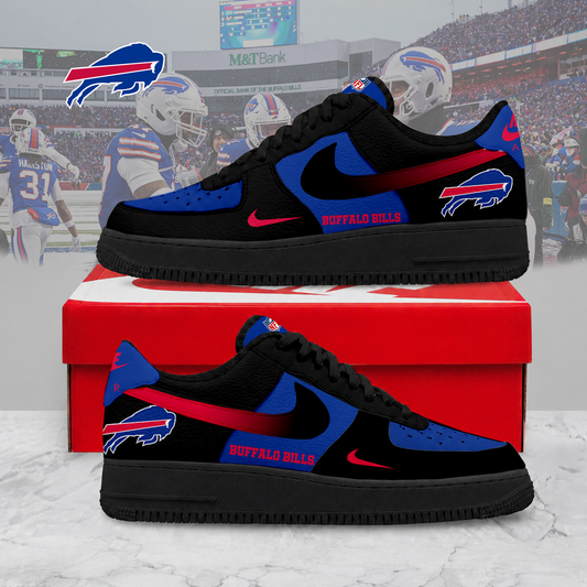LIMITED EDITION - NEW CUSTOMIZED NFL03 BFB BF BILLS AF1 SNEAKERS