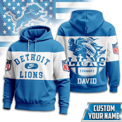 MEGA SALE - NEW CUSTOMIZED NFL04 DTL DETROIT LIONS UNISEX T-SHIRT, POLO & HOODIE