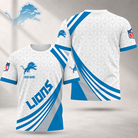 FLASH SALE - NEW CUSTOMIZED NFL04 DTL DETROIT LIONS T-SHIRT, POLO SHIRT, ZIP POLO SHIRT, SWEATSHIRT, HOODIE & ZIP HOODIE