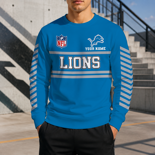 VIRAL EDITION - NEW CUSTOMIZED NFL04 DTL DETROIT LIONS UNISEX SWEATSHIRT