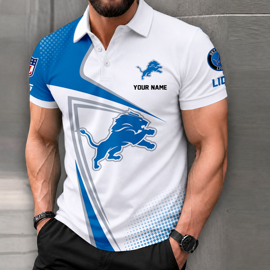 VIRAL EDITION - NEW CUSTOMIZED NFL04 DTL DETROIT LIONS T-SHIRT, POLO SHIRT, ZIP POLO SHIRT, SWEATSHIRT, HOODIE & ZIP HOODIE