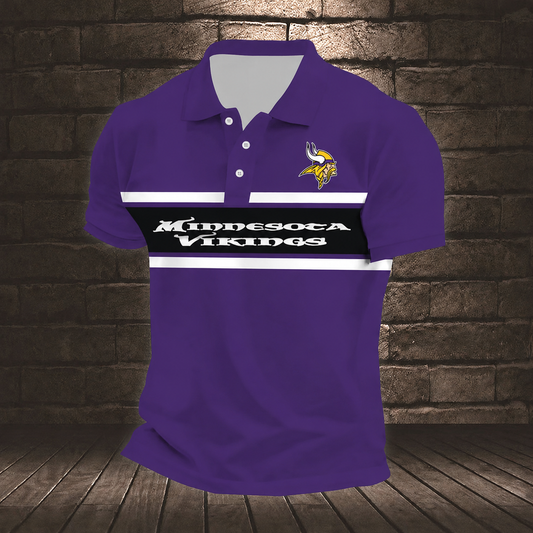 ELITE EDITION - NEW CUSTOMIZED NFL05 MVK MINNESOTA VIKINGS POLO SHIRT, ZIP POLO SHIRT & T-SHIRTS