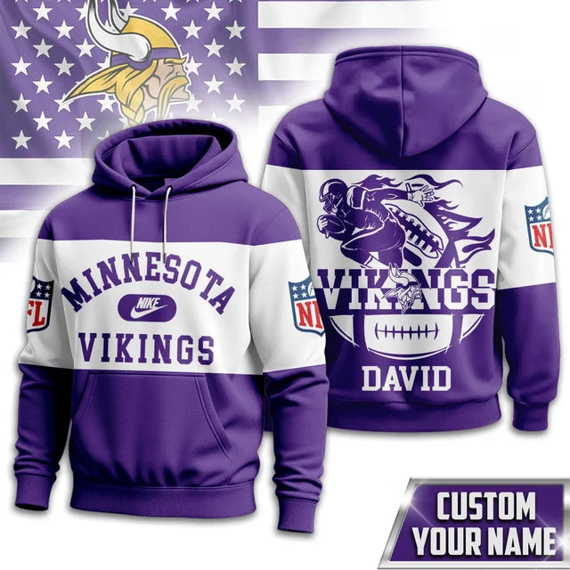 MEGA SALE - NEW CUSTOMIZED NFL05 MVK MINNESOTA VIKINGS UNISEX T-SHIRT, POLO & HOODIE