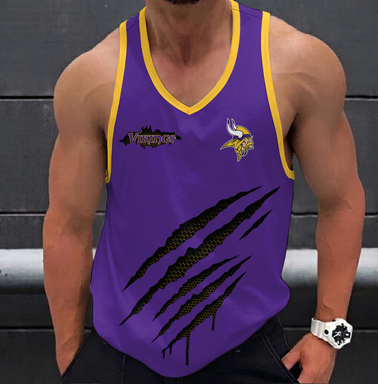 FINAL SALE - NEW CUSTOMIZED NFL05 MVK MINNESOTA VIKINGS UNISEX TANK TOP