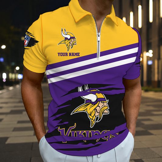 VIRAL EDITION - NEW CUSTOMIZED NFL05 MVK MINNESOTA VIKINGS T-SHIRT, POLO SHIRT, ZIP POLO SHIRT, SWEATSHIRT, HOODIE & ZIP HOODIE