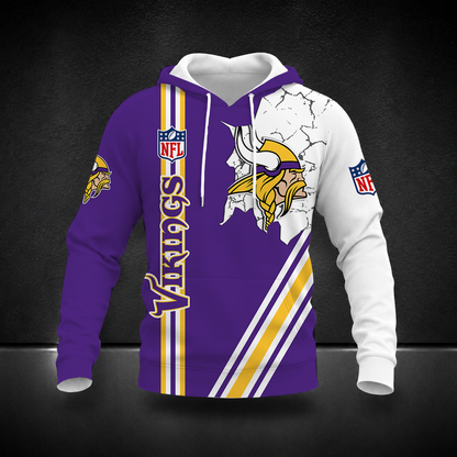 HOT DEAL- NEW CUSTOMIZED NFL05 MVK MINNESOTA VIKINGS T-SHIRT, POLO SHIRT, ZIP POLO SHIRT, SWEATSHIRT, HOODIE & ZIP HOODIE