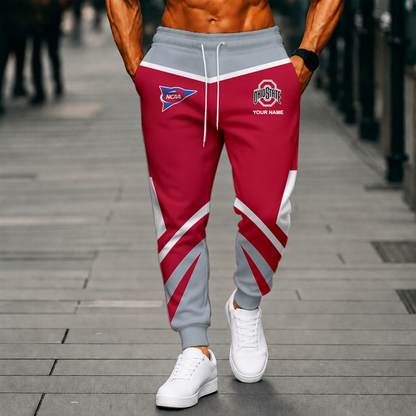 LIMITED EDITION - NEW CUSTOMIZED NCAA FBS05 OSB OHIO STATE BUCKEYES SWEATPANTS