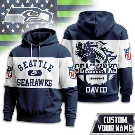 MEGA SALE - NEW CUSTOMIZED NFL06 SSH SEATTLE SEAHAWKS UNISEX T-SHIRT, POLO & HOODIE