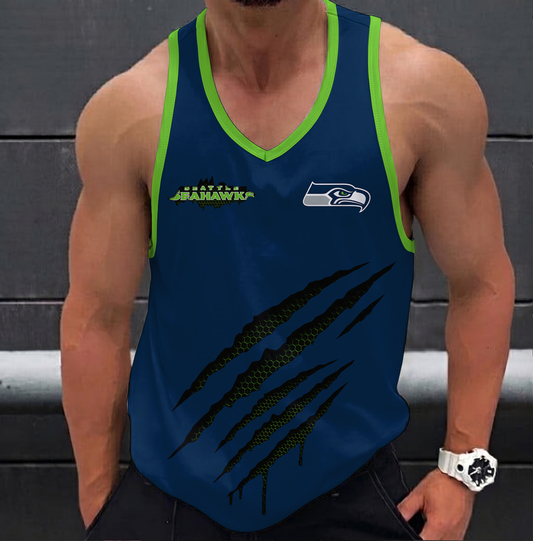 FINAL SALE - NEW CUSTOMIZED NFL06 SSH SEATTLE SEAHAWKS UNISEX TANK TOP