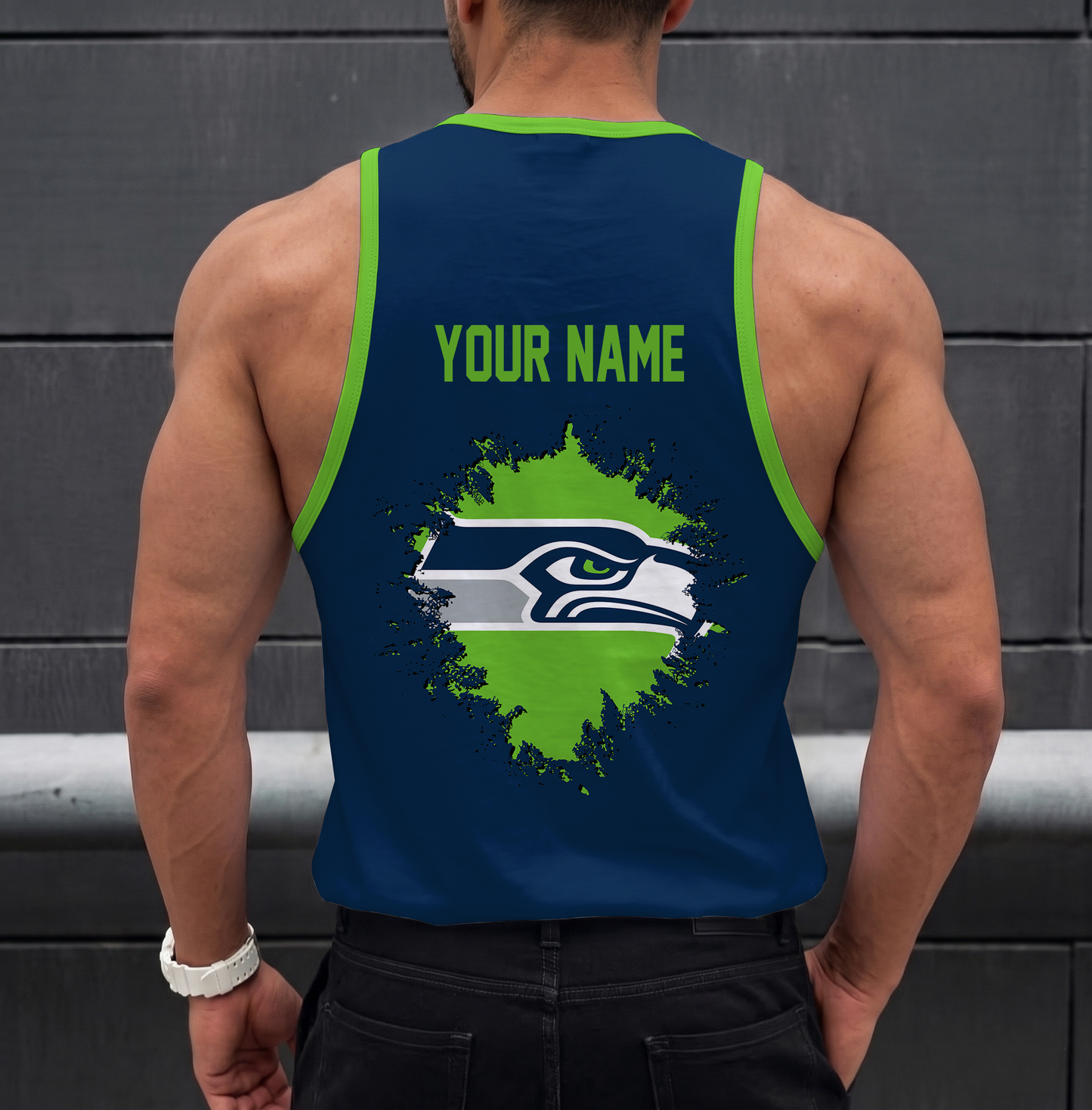 FINAL SALE - NEW CUSTOMIZED NFL06 SSH SEATTLE SEAHAWKS UNISEX TANK TOP