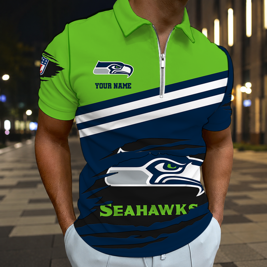 VIRAL EDITION - NEW CUSTOMIZED NFL06 SSH SEATTLE SEAHAWKS T-SHIRT, POLO SHIRT, ZIP POLO SHIRT, SWEATSHIRT, HOODIE & ZIP HOODIE
