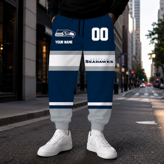 MEGA SALE - NEW CUSTOMIZED NFL06 SSH SEATTLE SEAHAWKS SWEATPANTS