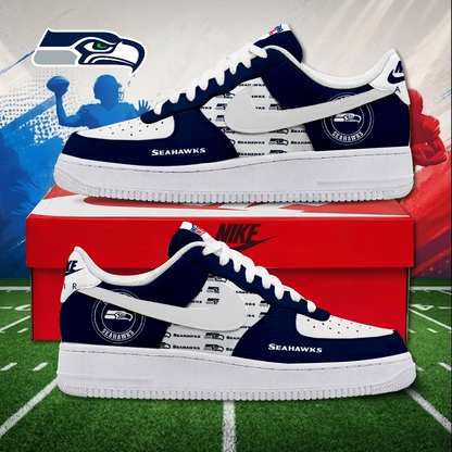 LIMITED EDITON - NEW CUSTOMIZED NFL06 SSH SEATTLE SEAHAWKS AF1 SNEAKERS