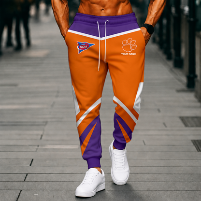 LIMITED EDITION - NEW CUSTOMIZED NCAA FBS07 CST CLEMSON TIGERS SWEATPANTS