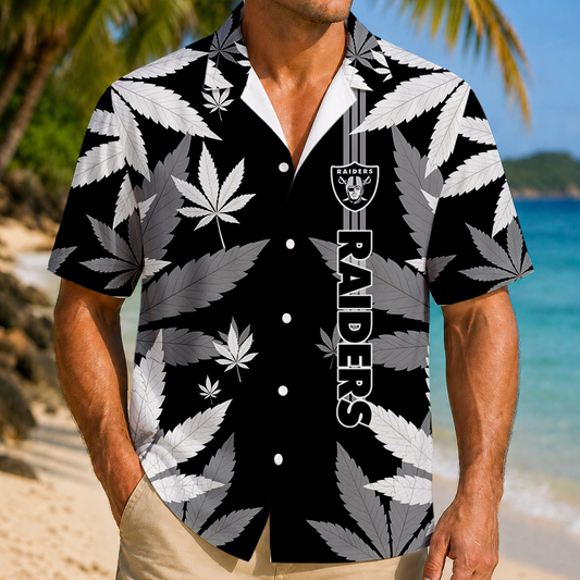 SPECIAL EDITION - NEW CUSTOMIZED NFL07 LVR LAS VEGAS RAIDERS UNISEX HAWAIIAN SHIRT