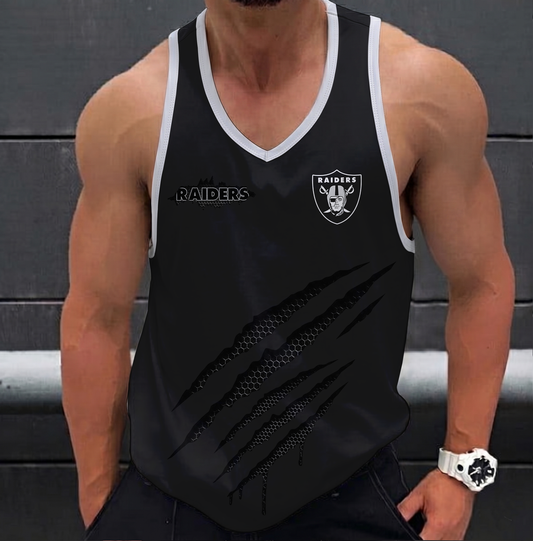 FINAL SALE - NEW CUSTOMIZED NFL07 LVR LAS VEGAS RAIDERS UNISEX TANK TOP