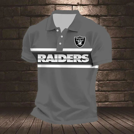 ELITE EDITION - NEW CUSTOMIZED NFL07 LVR LAS VEGAS RAIDERS POLO SHIRT, ZIP POLO SHIRT & T-SHIRTS