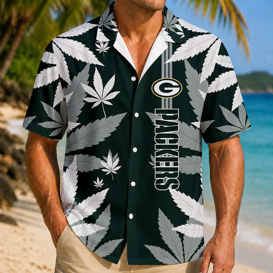 SPECIAL EDITION - NEW CUSTOMIZED NFL08 GBP GREEN BAY PACKERS UNISEX HAWAIIAN SHIRT