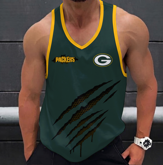 FINAL SALE - NEW CUSTOMIZED NFL08 GBP GREEN BAY PACKERS UNISEX TANK TOP