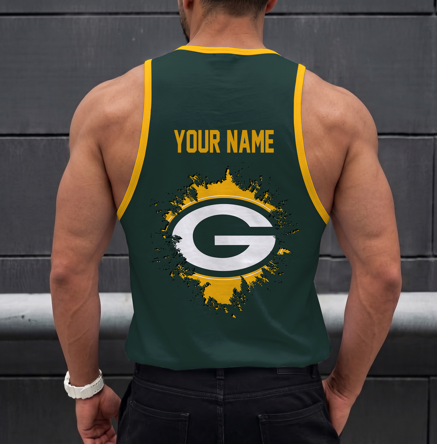 FINAL SALE - NEW CUSTOMIZED NFL08 GBP GREEN BAY PACKERS UNISEX TANK TOP