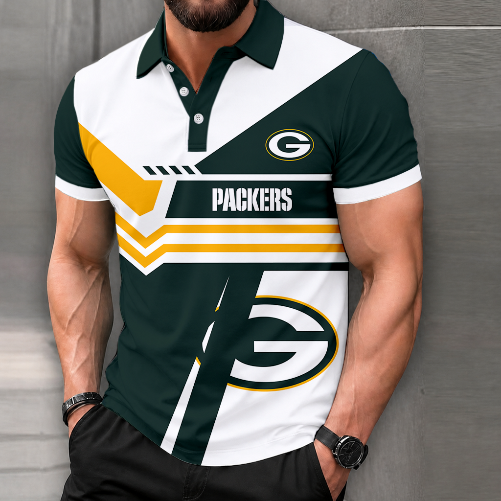 FINAL SALE - NEW CUSTOMIZED NFL08 GBP GREEN BAY PACKERS POLO SHIRT, ZIP POLO SHIRT & T-SHIRTS