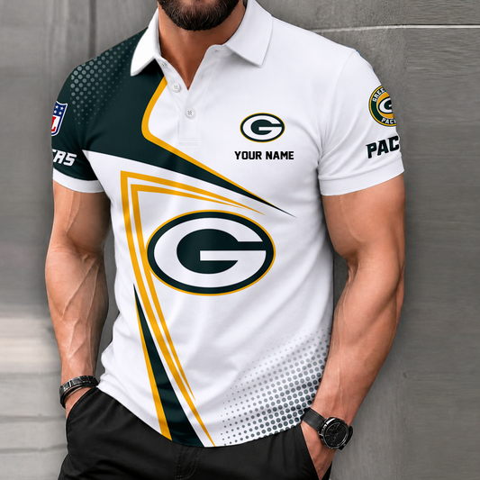 VIRAL EDITION - NEW CUSTOMIZED NFL08 GBP GREEN BAY PACKERS T-SHIRT, POLO SHIRT, ZIP POLO SHIRT, SWEATSHIRT, HOODIE & ZIP HOODIE