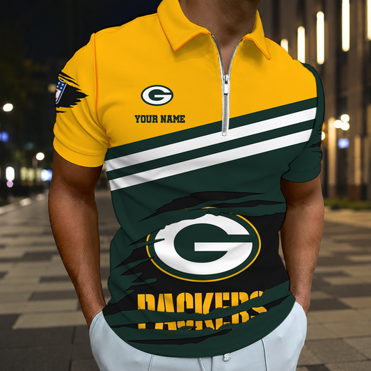 VIRAL EDITION - NEW CUSTOMIZED NFL08 GBP GREEN BAY PACKERS T-SHIRT, POLO SHIRT, ZIP POLO SHIRT, SWEATSHIRT, HOODIE & ZIP HOODIE