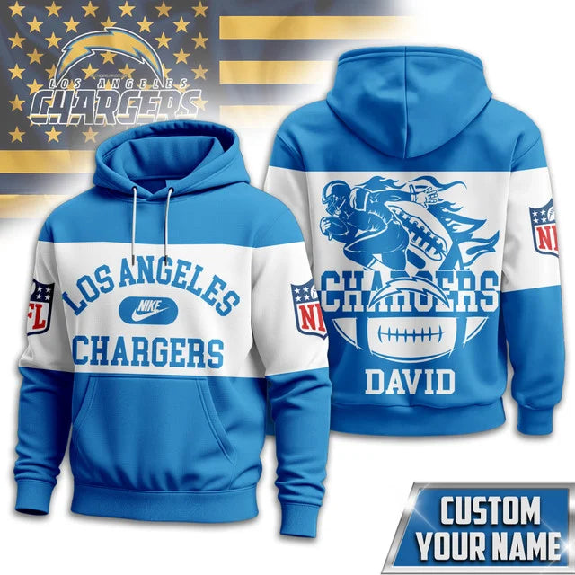 MEGA SALE - NEW CUSTOMIZED NFL09 LAC LOS ANGELES CHARGERS UNISEX T-SHIRT, POLO & HOODIE