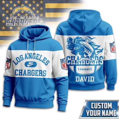 MEGA SALE - NEW CUSTOMIZED NFL09 LAC LOS ANGELES CHARGERS UNISEX T-SHIRT, POLO & HOODIE
