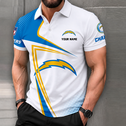 VIRAL EDITION - NEW CUSTOMIZED NFL09 LAC LOS ANGELES CHARGERS T-SHIRT, POLO SHIRT, ZIP POLO SHIRT, SWEATSHIRT, HOODIE & ZIP HOODIE