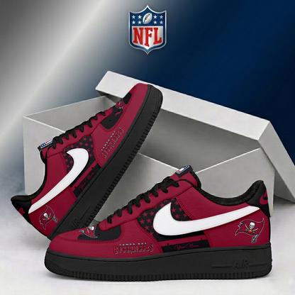 FINAL SALE - NEW CUSTOMIZED NFL10 TBB TAMPA BAY BUCCANEERS AF1 SHOES