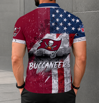 LIMITED EDITION - NEW CUSTOMIZED NFL10 TBB TAMPA BAY BUCCANEERS0 POLO SHIRT