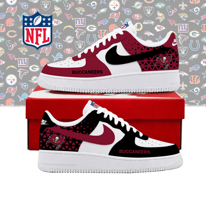 FLASH SALE - NEW CUSTOMIZED NFL10 TBB TAMPA BAY BUCCANEERS AF1 SHOES