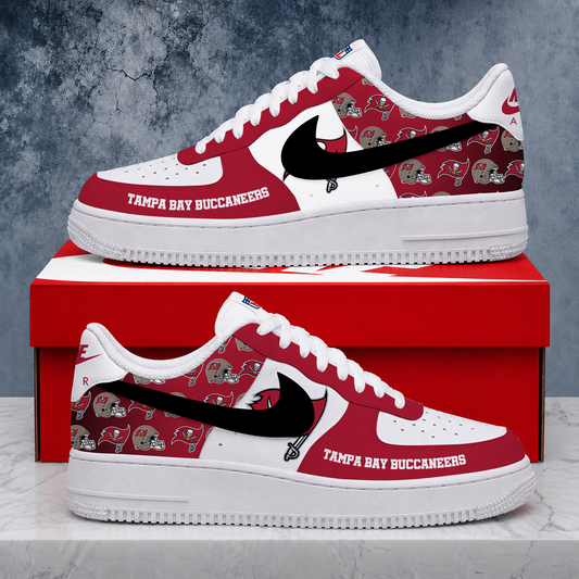 VIRAL EDITION - NEW CUSTOMIZED NFL10 TBB TAMPA BAY BUCCANEERS AF1 SHOES